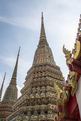 Pagoda is in Wat Pho that was named as the temple of the pagoda or chedi that are decorated with...