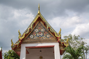 Fototapeta premium Wat Pho is a Buddhist temple complex Chinese and Thai style in Bangkok, Thailand