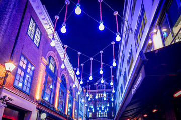 Christmas lights 2016 in Carnaby, London