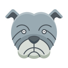 Bulldog animals icon logo design mammals illustration