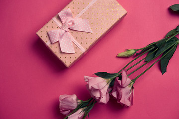 gift with flowers