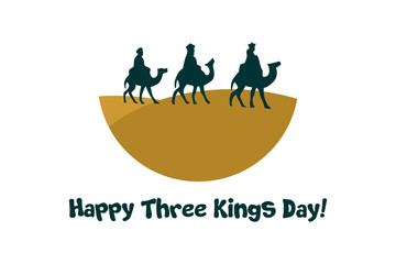 happy three kings day card