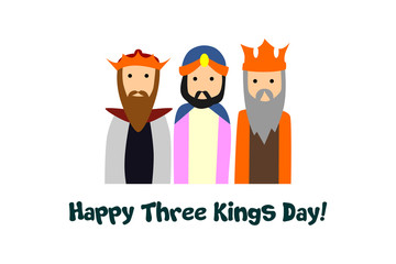 happy three kings day card