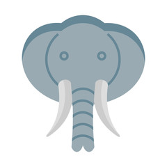 Elephant animals icon logo design vector mammals illustration