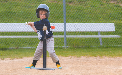Young Child Playing Baseball © J. Novack