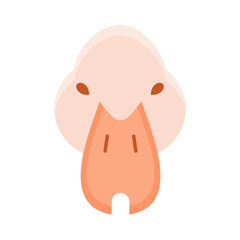 Duck animals icon logo design vector mammals illustration