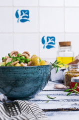 Octopus with vegetables