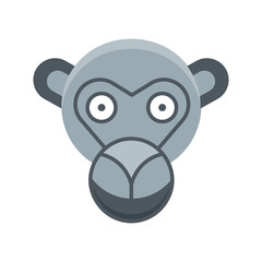Monkey animals icon logo design vector mammals illustration
