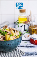 Octopus with vegetables