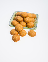 Peanut Cookies or Rounded Peanut Cookies on a background.