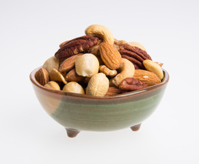 nuts or mix peanuts on a background.