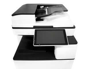 copier in the office for business people workplace,clipping path