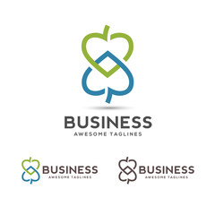 hearts leaf connected color vector symbol, Abstract flower leaf medical logo icon sign, Alternative medicine conceptual symbol,Vector heart shape composed with leaves