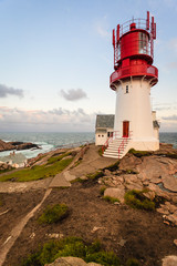 Fototapeta na wymiar Lindesnes Lighthouse in Norway