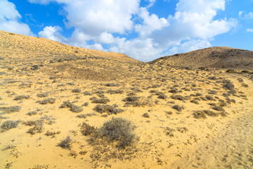 Stunning views of the coast of Papagayo. Lanzarote. Canary Islands. Spain