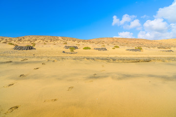 Stunning views of the coast of Papagayo. Lanzarote. Canary Islands. Spain