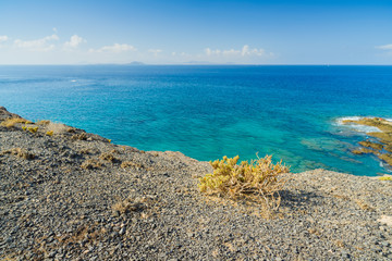 Fototapeta na wymiar Stunning views of the coast of Papagayo. Lanzarote. Canary Islands. Spain