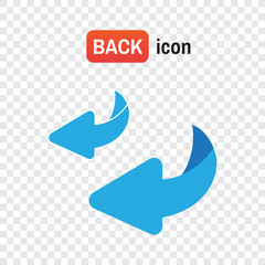 bounce back. Flip over or turn vector icon