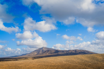 Stunning views of the coast of Papagayo. Lanzarote. Canary Islands. Spain