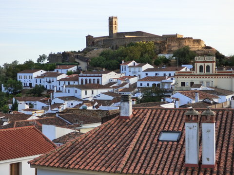 Almonaster la Real, pueblo español de la provincia de Huelva, Andalucía (España)