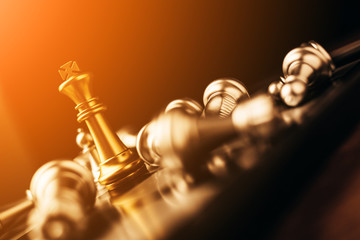 chess board game concept of business ideas and competition and stratagy plan success meaning