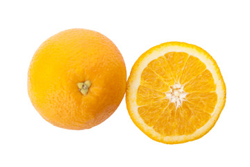 Orange slice isolated on white background