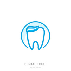 Dental Clinic logo. Heals teeth icon. Dentist office