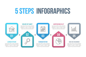 5 Steps Infographics