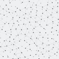 Seamless pattern with a structure, molecules or constellations