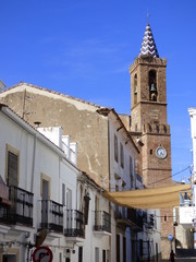 Fototapeta na wymiar Aroche,pueblo de Huelva en Andalucia,España