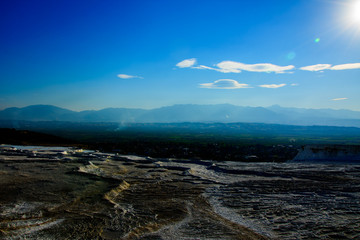 view to the pools of the pamukkale