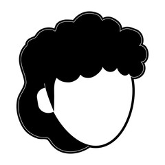 Woman faceless cartoon icon vector illustration graphic design