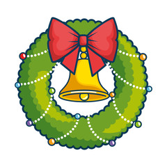 christmas crown with bell decorative
