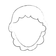 Woman faceless cartoon icon vector illustration graphic design
