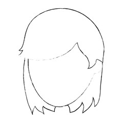 Woman faceless cartoon icon vector illustration graphic design