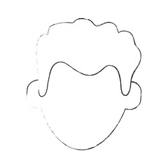 Man faceless cartoon icon vector illustration graphic design