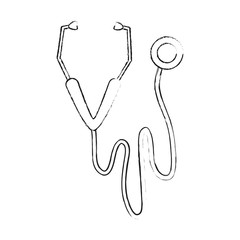 Stethoscope medical tool icon vector illustration graphic design