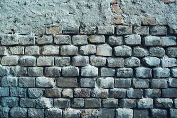 Ruined brick wall texture