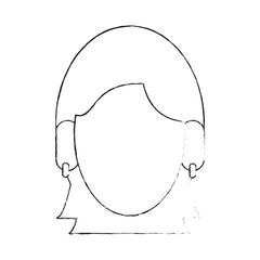 Woman faceless cartoon icon vector illustration graphic design