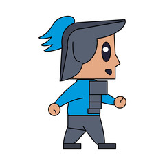 Warrior game item icon vector illustration graphic design