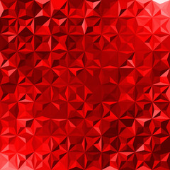 Triangular red background.