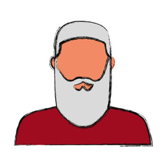 colorful santa claus over white background  vector illustration