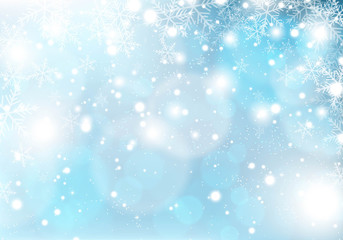 winter snowing christmas background