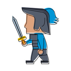 Warrior game item icon vector illustration graphic design