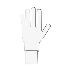 Medical latex glove icon vector illustration graphic design