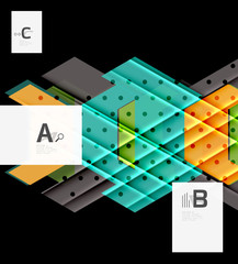 Triangles and geometric shapes abstract background