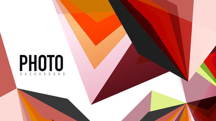 Modern triangle presentation template