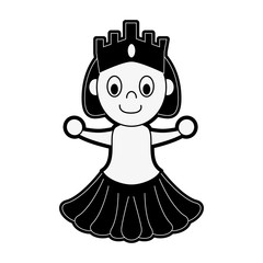 Princess game item icon vector illustration graphic design