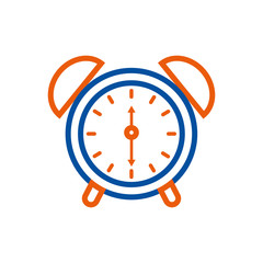 alarm clock for web and mobile application social media vector illustration