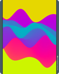 Colorful abstract background. Dynamic effect. Futuristic technology style. Motion vector illustration.